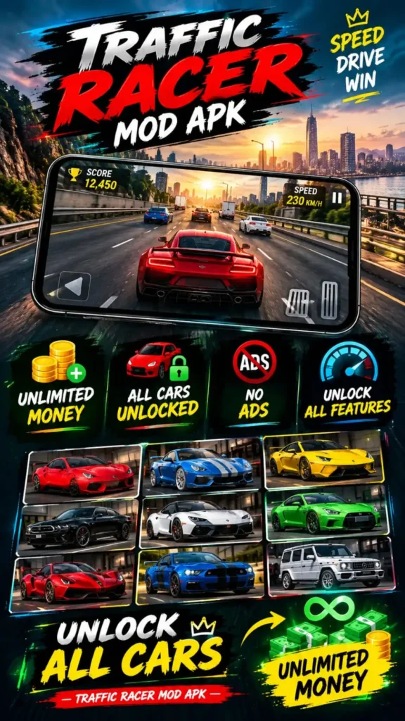 Traffic Racer Mod APK All Cars Unlocked